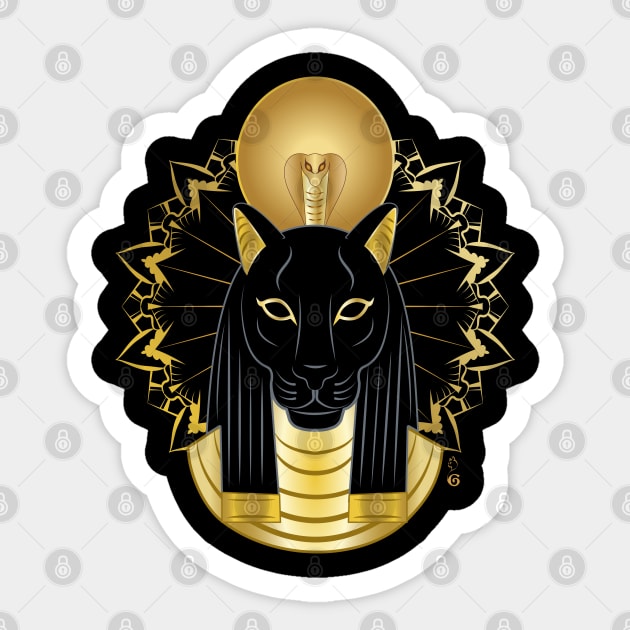 Sekhmet Sticker by HagalArt